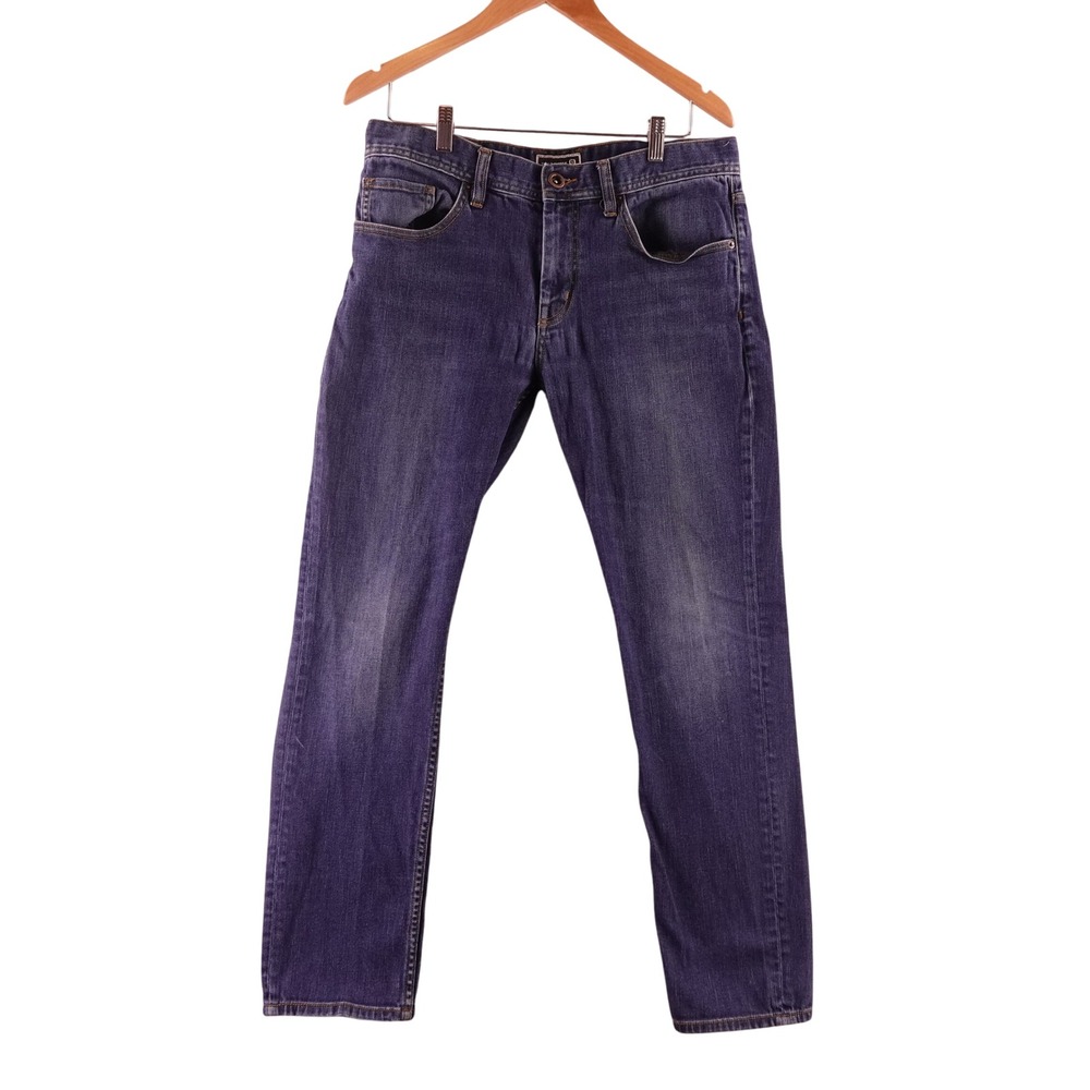 Travis Mathew Mens Size 34x30 Dark Wash Straight Leg Jeans Blue Denim